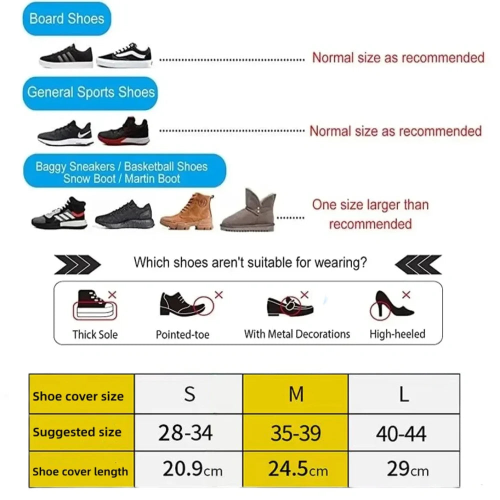 Waterproof Shoe Covers for Rain & Outdoor Protection
