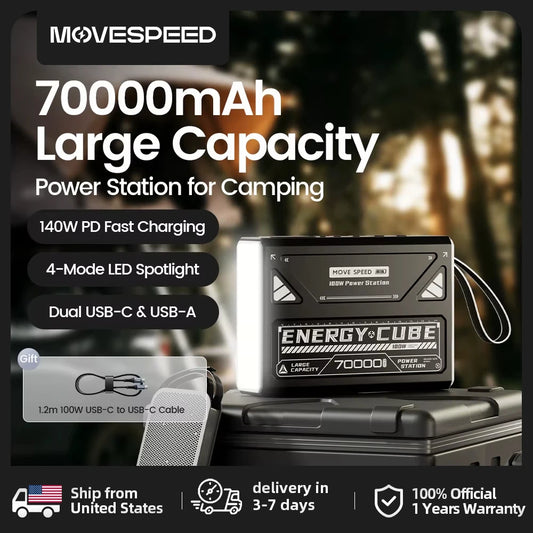 MOVESPEED LED Camping Lantern with 70000mAh Battery
