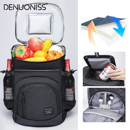 33L Thermal Cooler Backpack – Insulated Drinks Bag