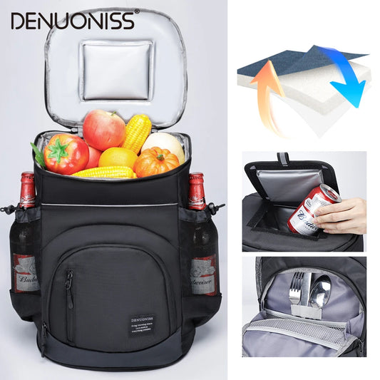 33L Thermal Cooler Backpack – Insulated Drinks Bag