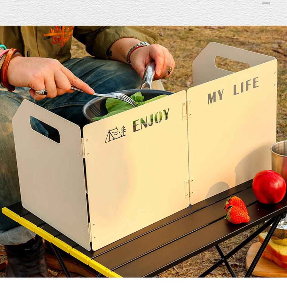Camping Stove Windscreen – Foldable Windproof Shield