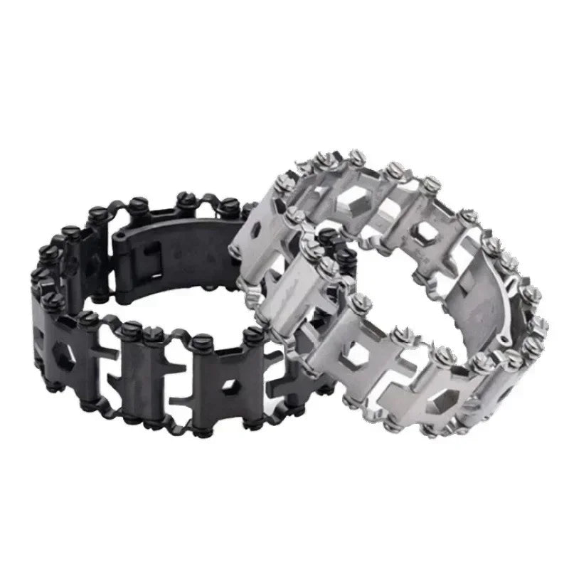 Multitool Bracelet with 21 Functions for Outdoor Survival