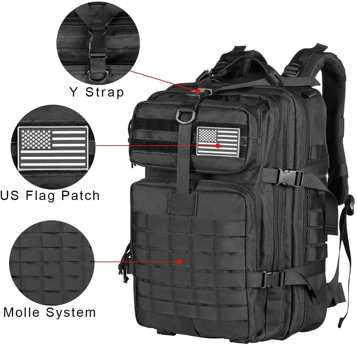 Tactical Hiking Backpack for Organized Outdoor Gear