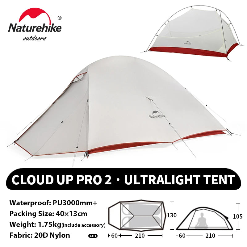 Ultralight Camping Tent Waterproof 2 Person Hiking Shelter