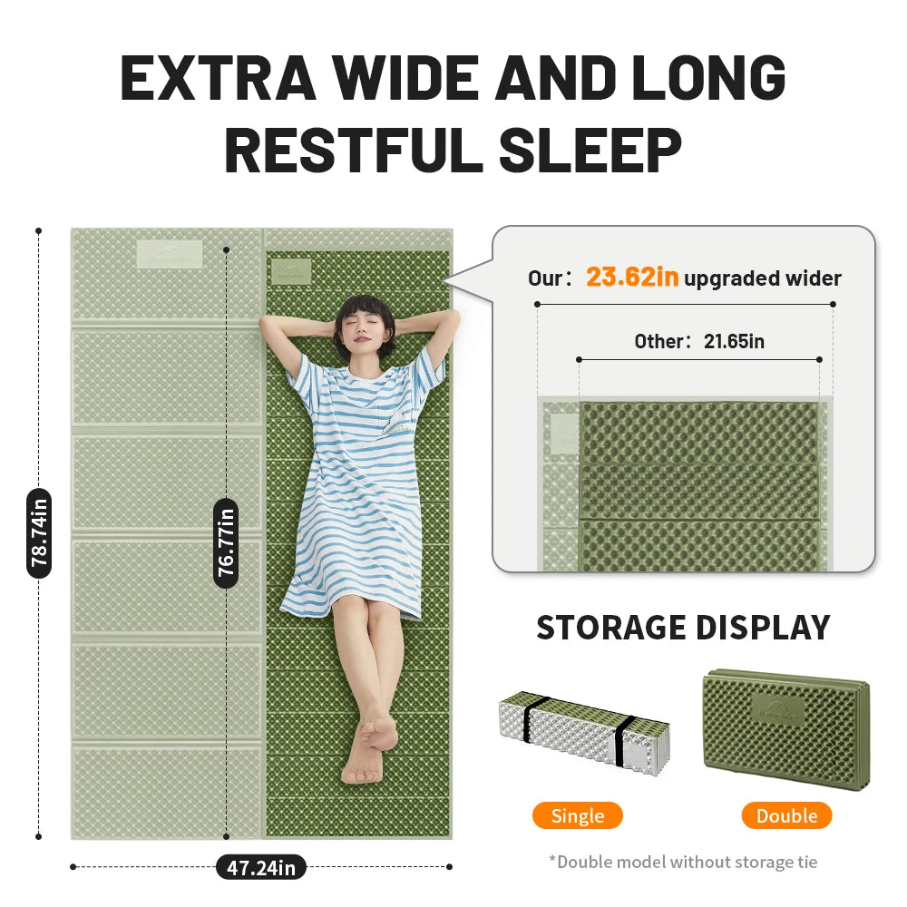 Ultralight Camping Sleeping Pad for 4-Season Comfort