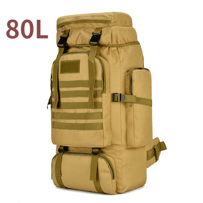 Large Hiking Backpack 80L Waterproof for Camping