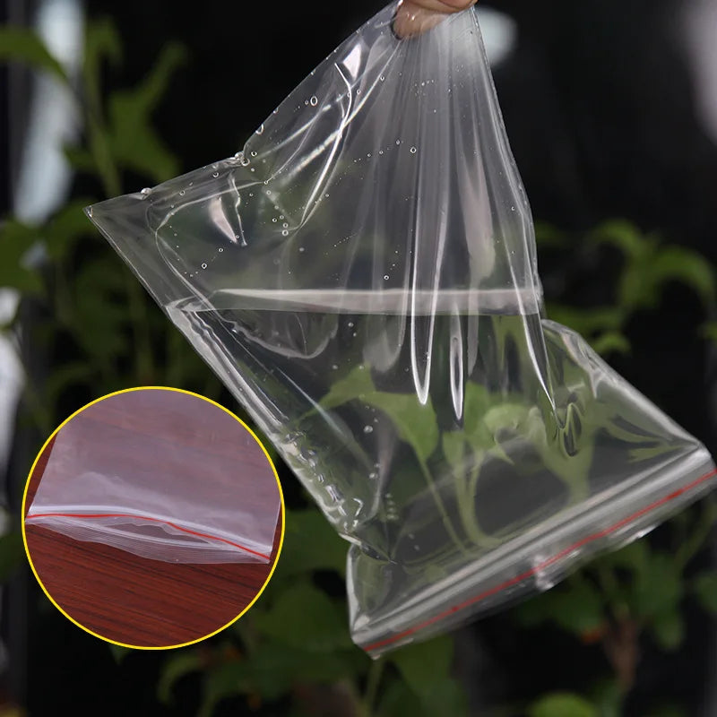 Zip Lock Food Storage Bags Leakproof Reusable