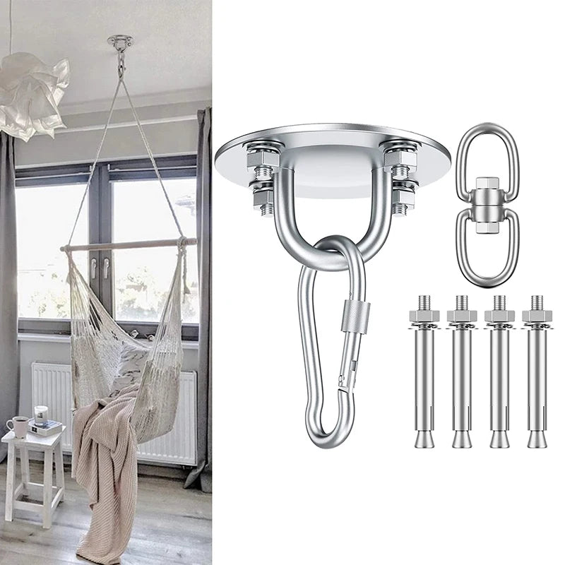 Stainless Steel Hammock Ceiling Hook – Strong & Durable Mount