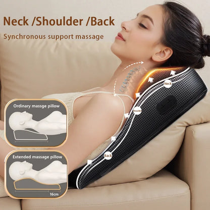 Neck Massage Pillow with Heat for Pain Relief
