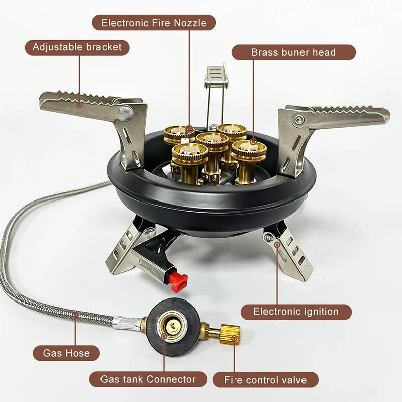 Portable Camping Gas Stove for Fast Outdoor Cooking