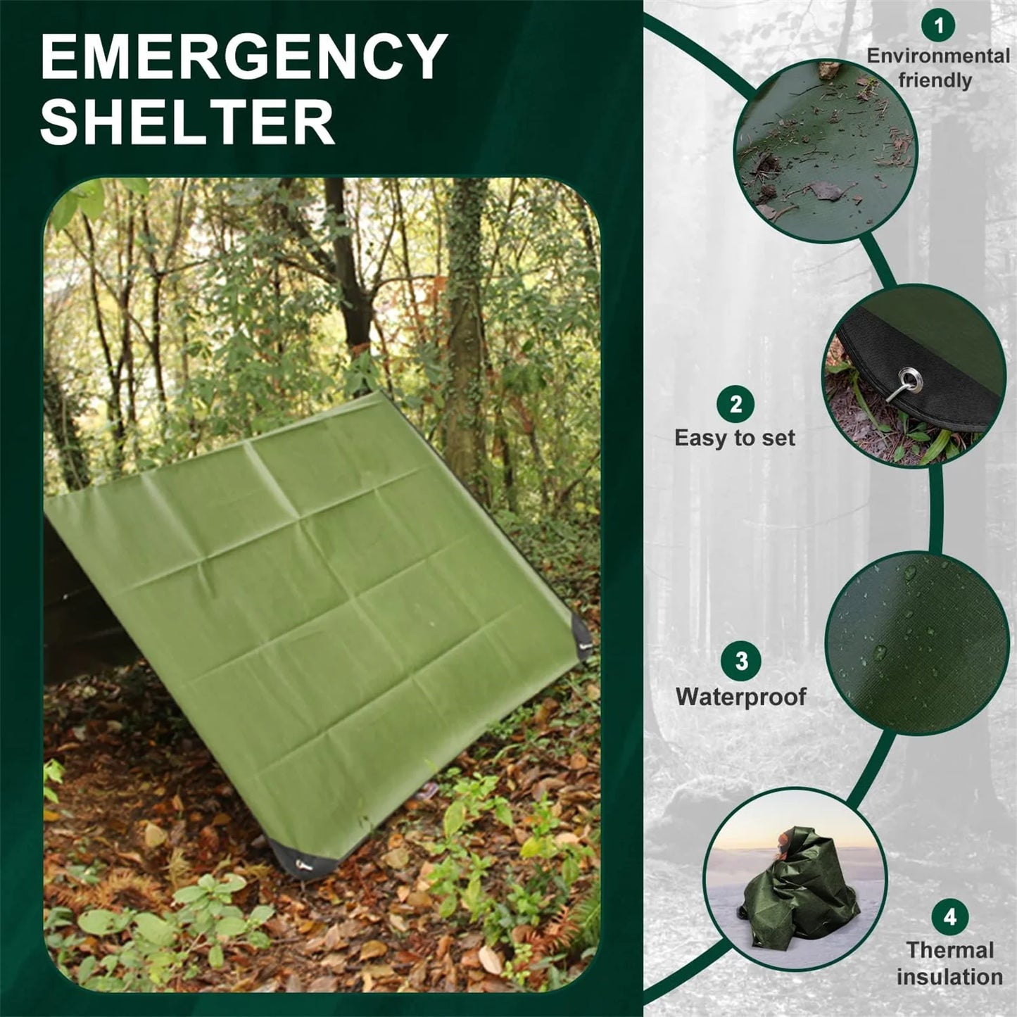 Heavy Duty Survival Blanket for All-Weather Protection