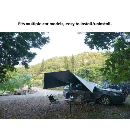 Car Side Awning Waterproof Shelter for SUV Camping Shade