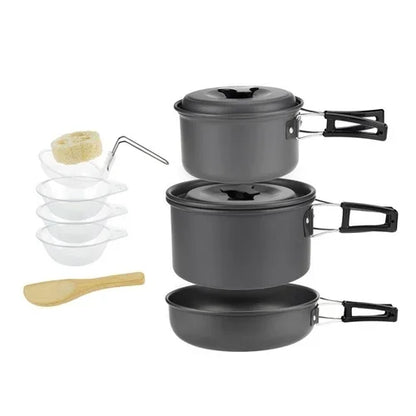 Camping Cookware Set for Lightweight Outdoor Cooking