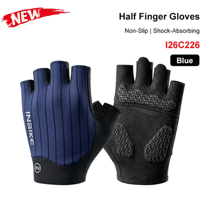 INBIKE Half Finger Cycling Gloves – Shock Absorption & Breathable