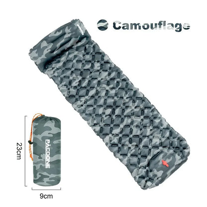 Ultralight Inflatable Sleeping Pad with Built-In Pump
