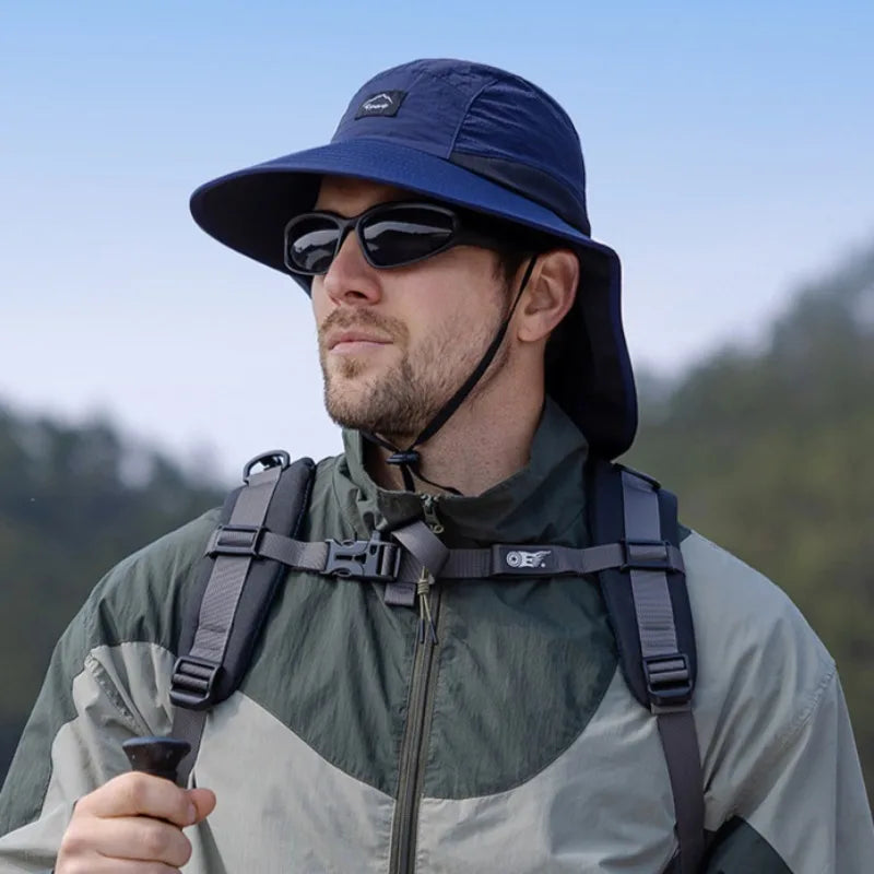 Waterproof Sun Hat with Neck Flap for UV Protection