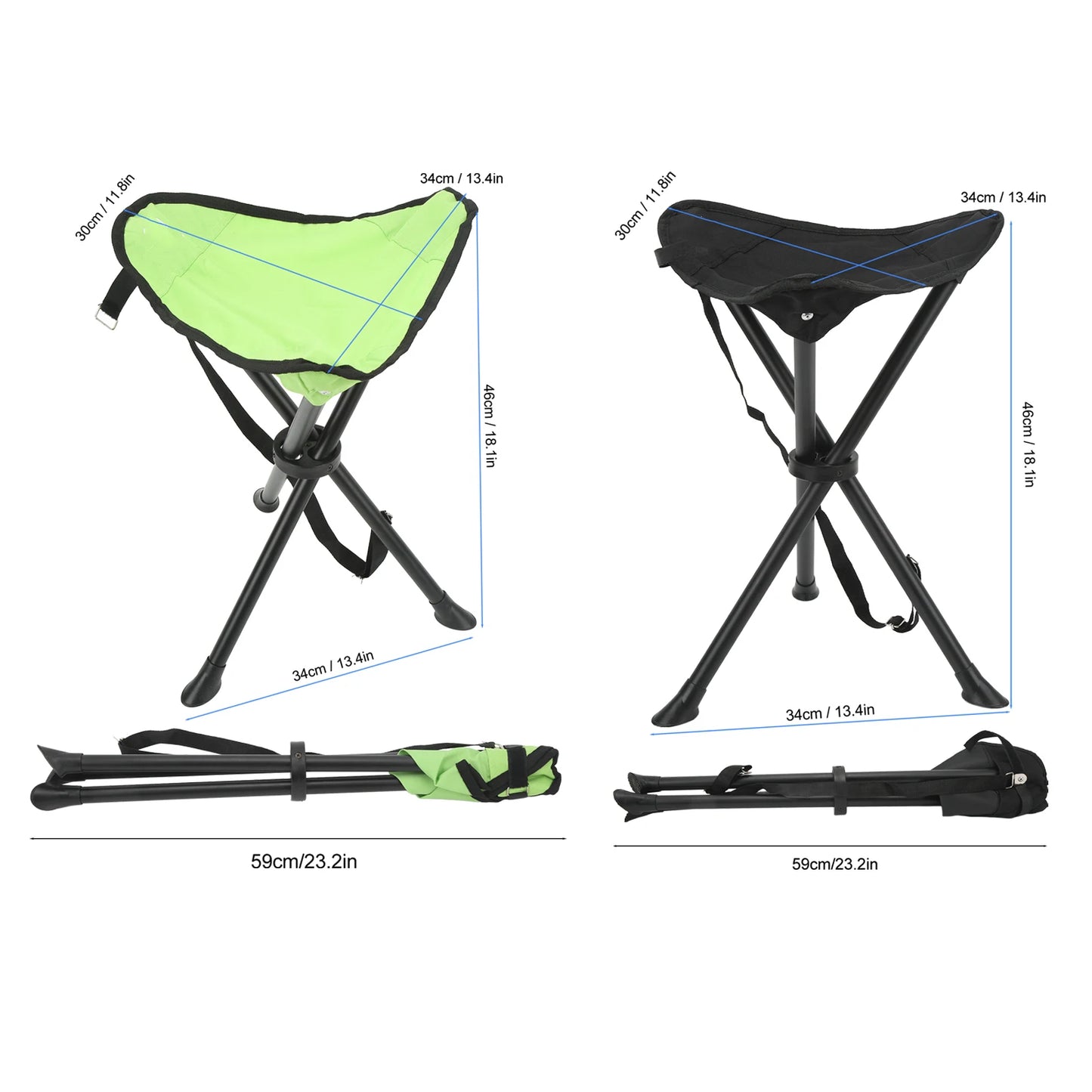 Folding Tripod Stool for Portable Outdoor Seating