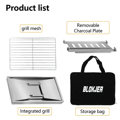 Portable Stainless Steel Camping Stove for Easy Outdoor Cooking