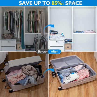 Vacuum Compression Bags with Pump – Save 80% Space