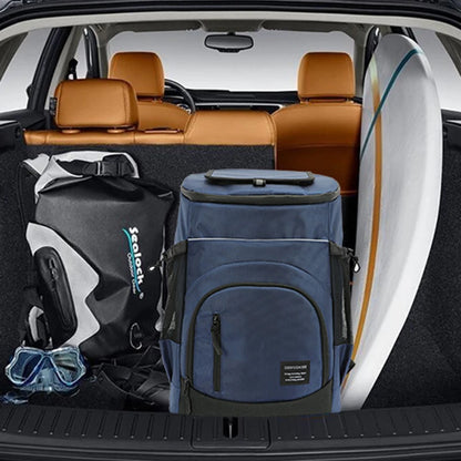 Insulated Cooler Backpack 30L Keeps Food Fresh Outdoors