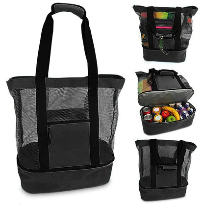Insulated Picnic Beach Bag – Large Waterproof Tote for Women