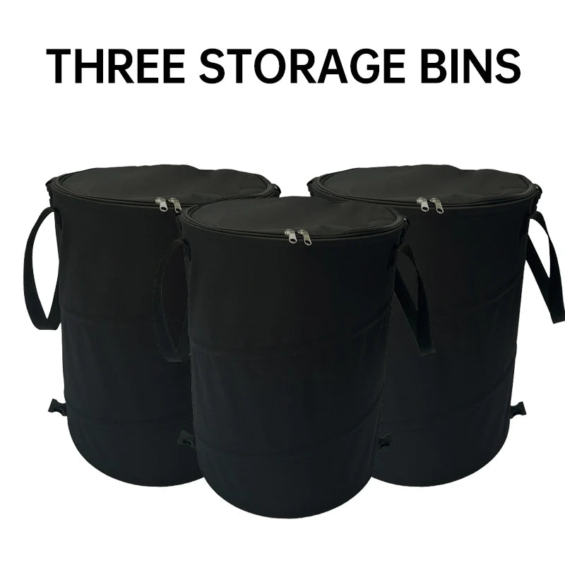 Foldable Outdoor Camping Trash Can – Large Storage Box