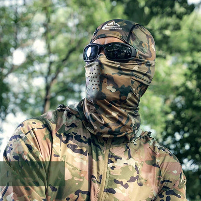 Camouflage Cycling Balaclava for UV & Wind Protection