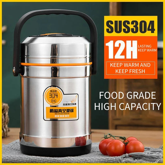 Stainless Steel Insulated Lunch Box Leakproof Large Capacity