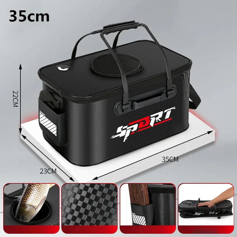 Foldable Fishing Bucket for Portable Water Storage