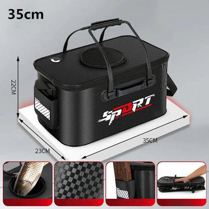Foldable Fishing Bucket for Portable Water Storage