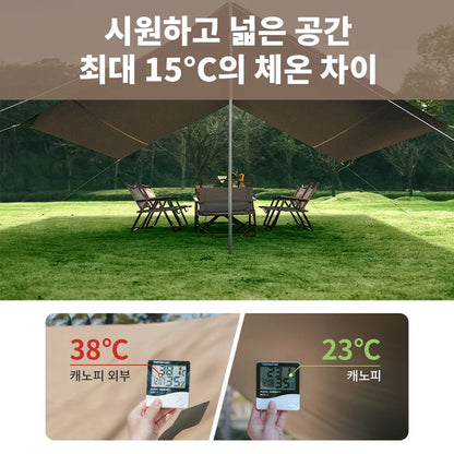 Camping Sun Shelter 10–12 Person UV Protection Canopy