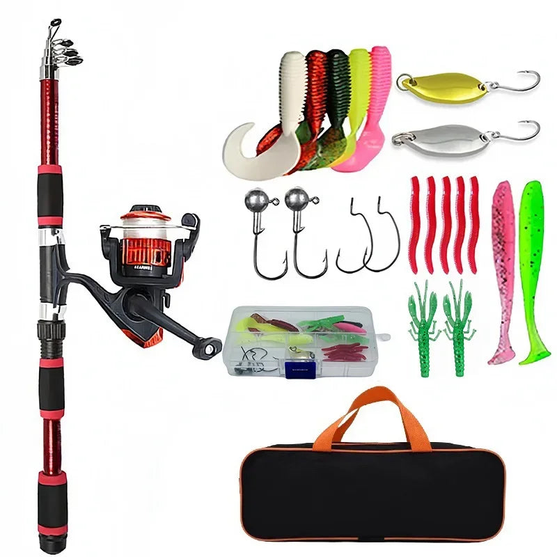 Telescopic Fishing Pole Set – Portable Full Kit