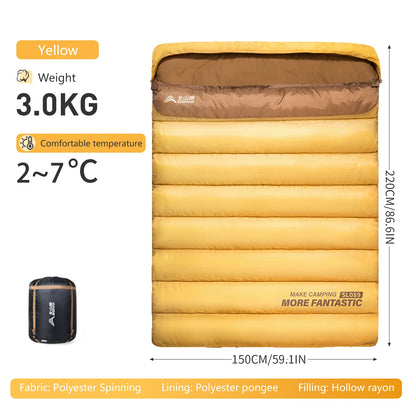 2 Person Sleeping Bag Warm & Portable for Camping