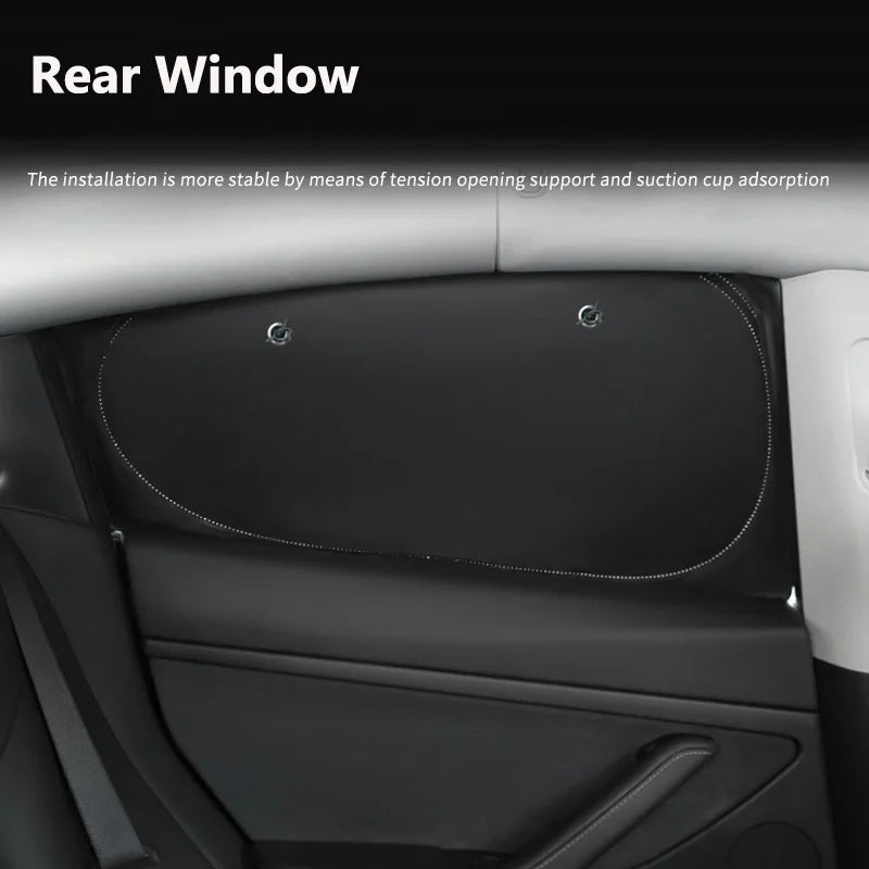 Tesla Model 3 & Y Sunshade – UV Protection & Privacy
