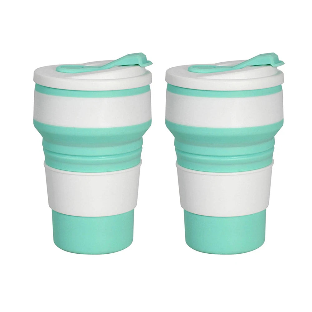 12oz Collapsible Silicone Cups – Portable Travel Mug