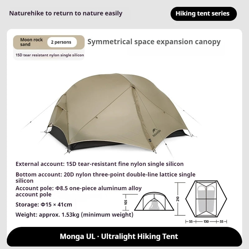 Ultralight Backpacking Tent Waterproof 1–2 Person