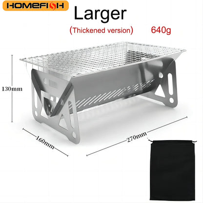 Portable Camping BBQ Grill Rack for Easy Outdoor Cooking