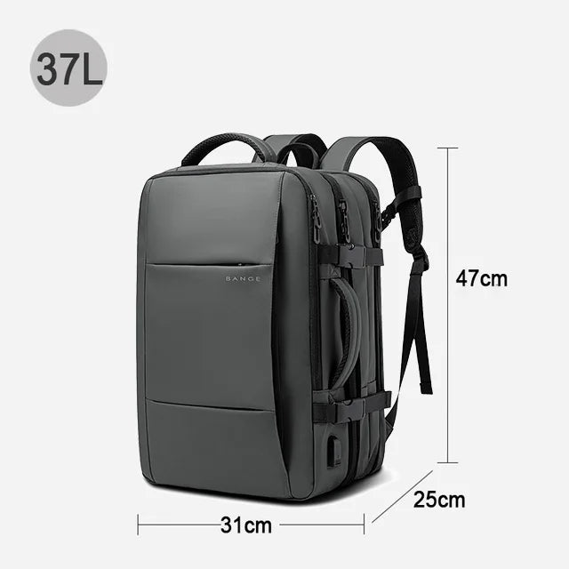 Expandable Laptop Backpack 17.3” Waterproof Large Capacity