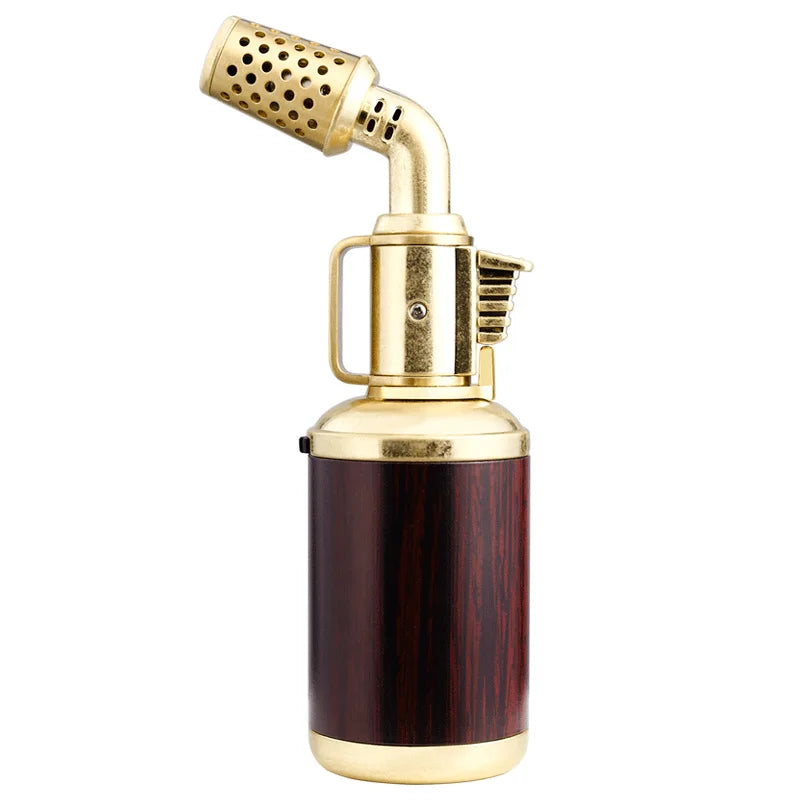 Windproof Cigar Lighter with Locking Blue Flame
