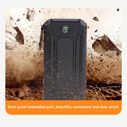 Solar Power Bank 200000mAh Fast Charging Backup