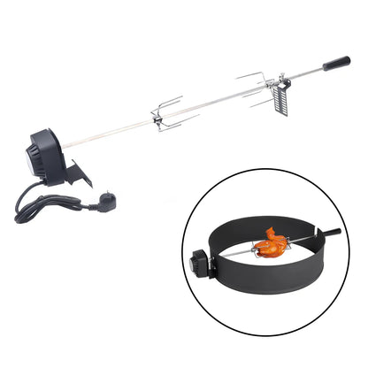 Electric BBQ Grill Rotisserie Kit – 360° Rotating Roast