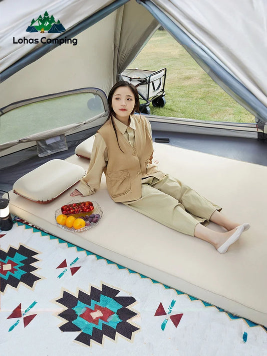 Self-Inflating Sleeping Pad 10cm Thick for Comfort