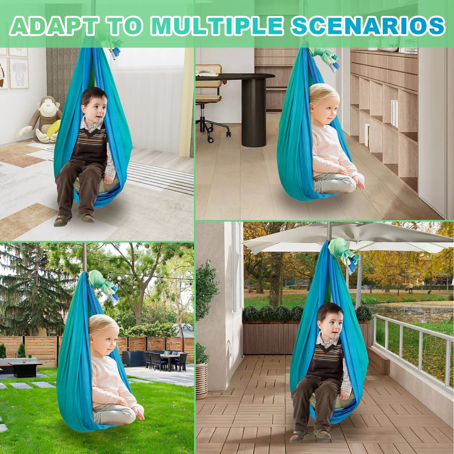 Kids Sensory Swing – Comfortable Double-Layer Cuddle
