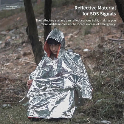 Emergency Rain Poncho 4-Pack – Thermal Survival Protection