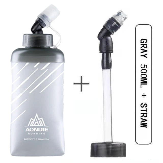 Folding Soft Water Bottle – 500ml Running & Hiking