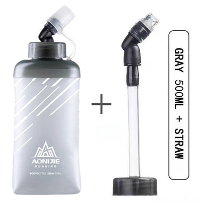 Folding Soft Water Bottle – 500ml Running & Hiking