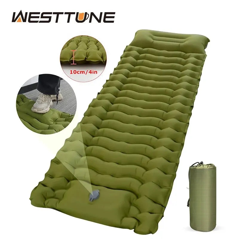 Inflatable Camping Sleeping Pad for Thick Comfort