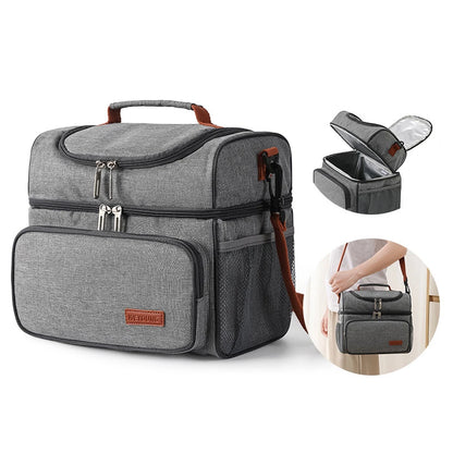 Insulated Lunch Bag Large Capacity Keeps Food Fresh