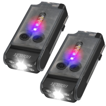 EDC LED Flashlight Rechargeable Multi-Function Safety Light
