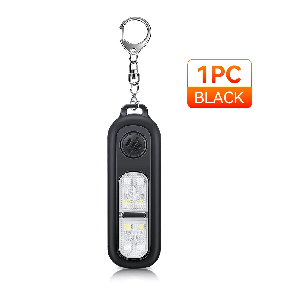Personal Safety Alarm Keychain 130dB with LED Light